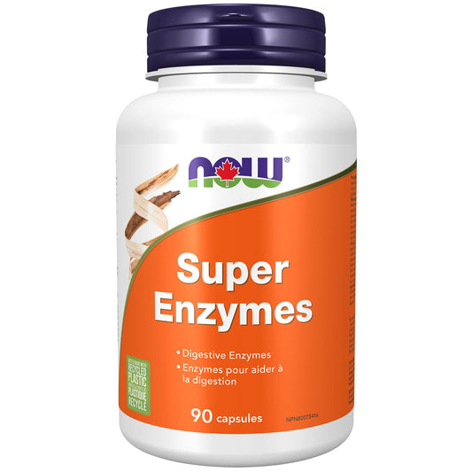 NOW Supplements, Super Enzymes, Formulated with Bromelain, Ox Bile, Pancreatin and Papain, Super Enzymes,90 Capsules 🍁 All In One Marketplace Canada