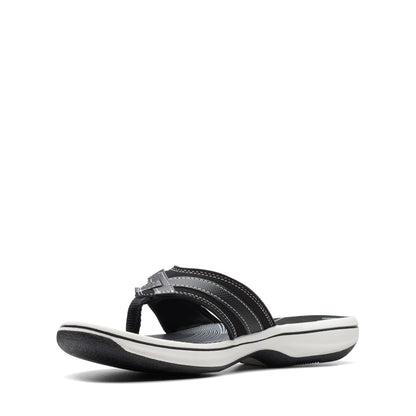 Clarks Cloudsteppers Women's Breeze Sea Flip-Flop, Black Synthetic, 9 Medium US 🍁 All In One Marketplace Canada