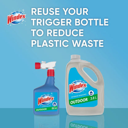 Windex Outdoor Window, Glass, and Patio Cleaner Refill, Streak-Free, Removes Dirt and Grime, Surface Cleaning Shine Spray, 3.8mL 🍁 All In One Marketplace Canada