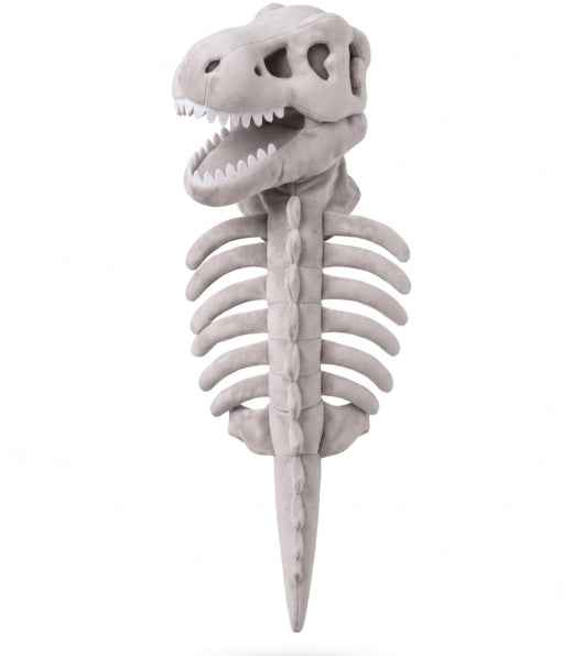 Dark Dinosaur Skeleton Pet Costume Headgear – Funny Halloween Dog & Cat Accessory