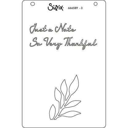 Sizzix A6 Layered Stencils 4PK Cosmopolitan, Frond by Stacey Park