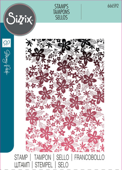 Sizzix Clear Stamp Set Cosmopolitan, Petals by Stacey Park