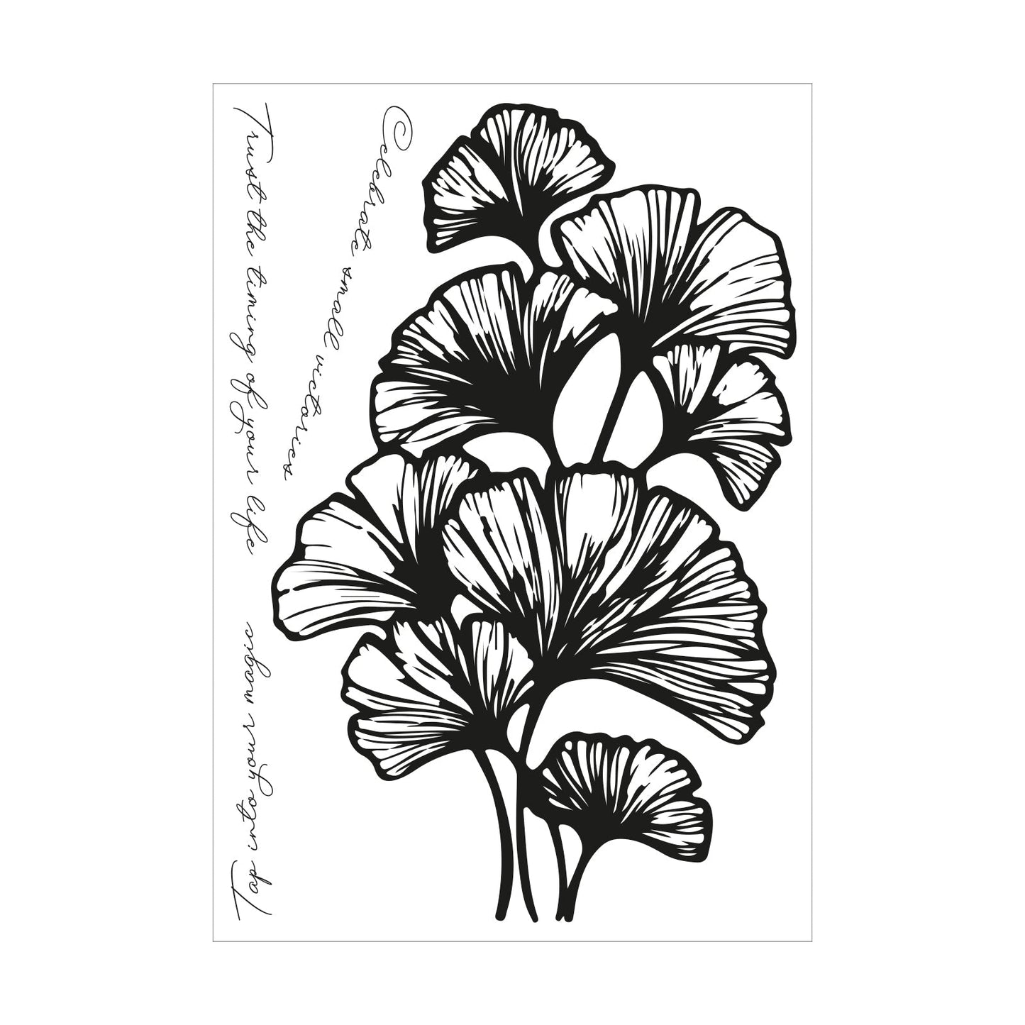 Sizzix Clear Stamps Set 4PK Cosmopolitan, Inspire by Stacey Park