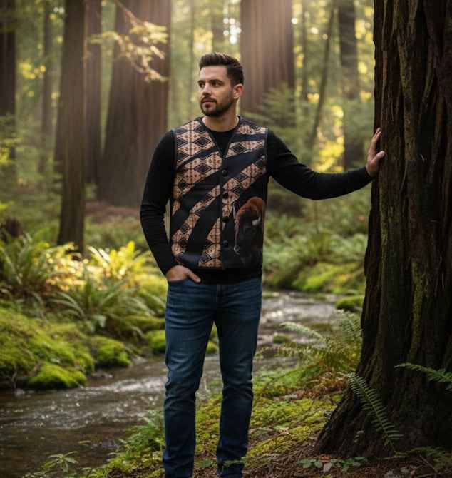 Buffalo Native Vest(Black)