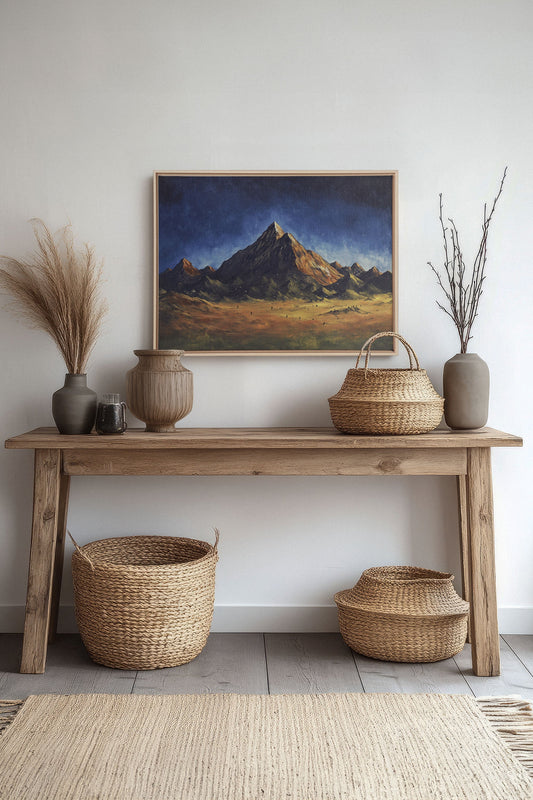 STARLIT HEIGHTS, stretched canvas artwork