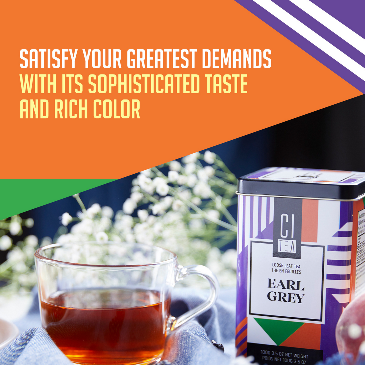 Earl Grey Black Tea Pyramid Tea Bags
