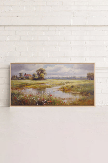 Red Oasis, Oeuvre sur toile étirée