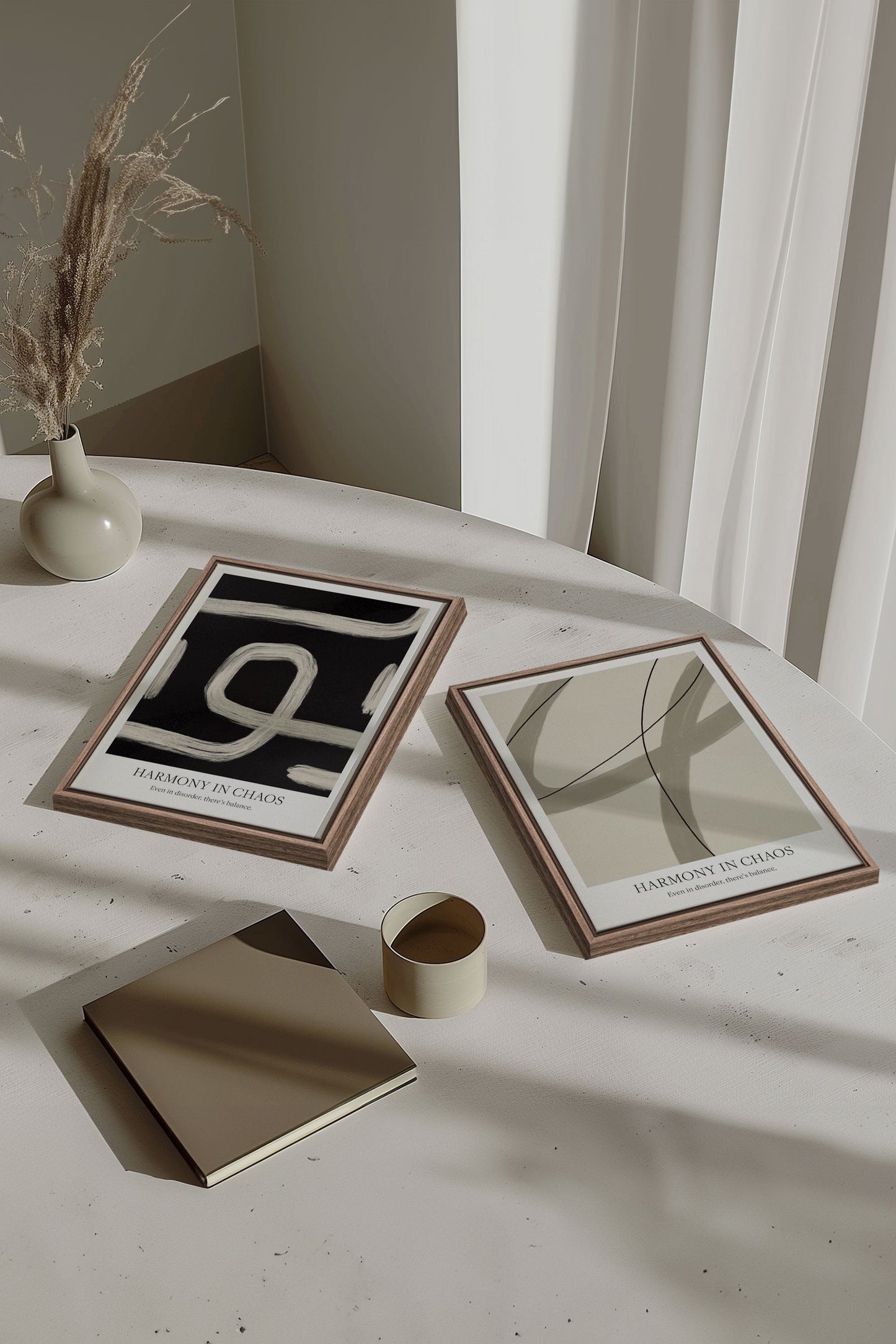 BALANCED FLOW DUO (2 Oeuvres sur toile étirée)