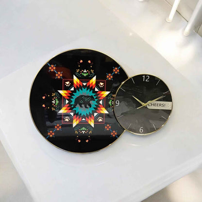 Bear Native Wall Clock