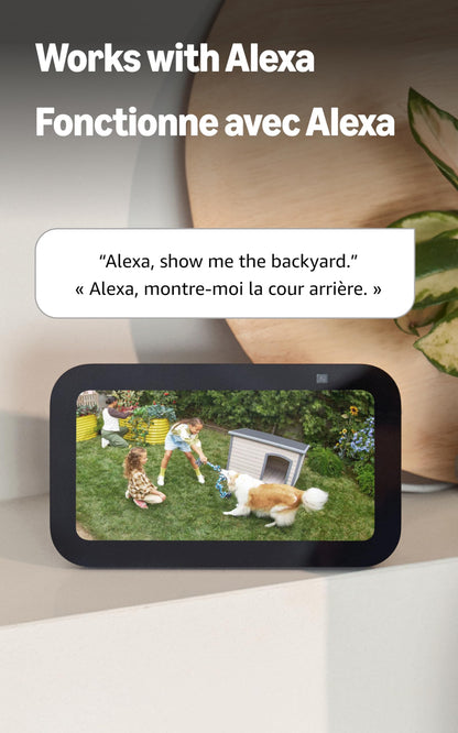 Ring Spotlight Cam Plus, Plug-in | Two-Way Talk, Colour Night Vision, and Security Siren - White 🍁 All In One Marketplace Canada