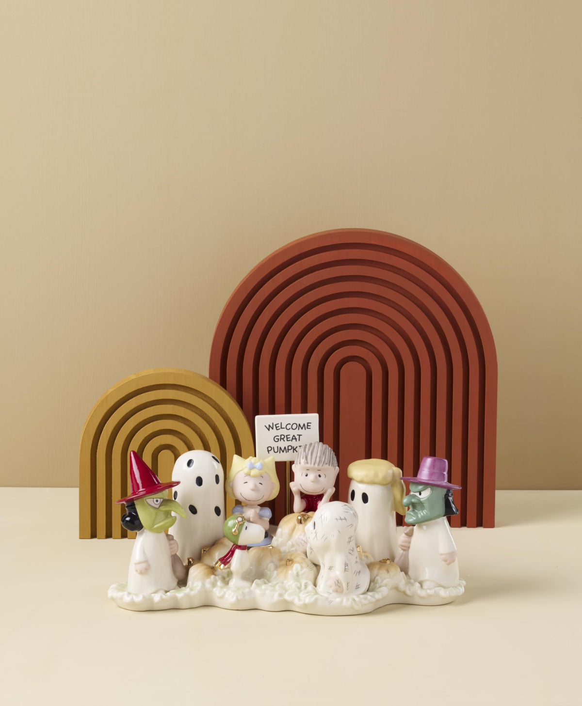 Lenox Peanuts Welcome Great Pumpkin Halloween Figurine, 5.5-in