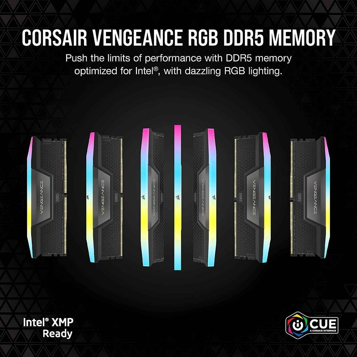 CORSAIR Vengeance RGB DDR5 RAM 32GB (2x16GB) Up to 6000MHz CL36-44-44-96 1.35V Intel XMP 3.0 Computer Memory – Black (CMH32GX5M2E6000C36) 🍁 All In One Marketplace Canada