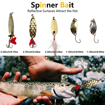 UperUper Fishing Lures Kit Set, Baits Tackle Including Crankbaits, Topwater, Spinnerbaits, Worms, Jigs, Hooks, Tackle Box and More Fishing Gear Lure for Bass Trout 🍁 All In One Marketplace Canada