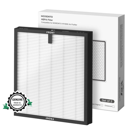 MORENTO 2 Pack HY4866 Genuine Air Purifier Replacement Filter for HY4866 Air Purifier, Original Version 🍁 All In One Marketplace Canada