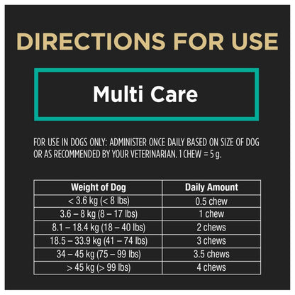 Purina Pro Plan Veterinary Supplements, Mutli Care Dog Chew Probiotic - 150 g (30 Chews) 🍁 All In One Marketplace Canada