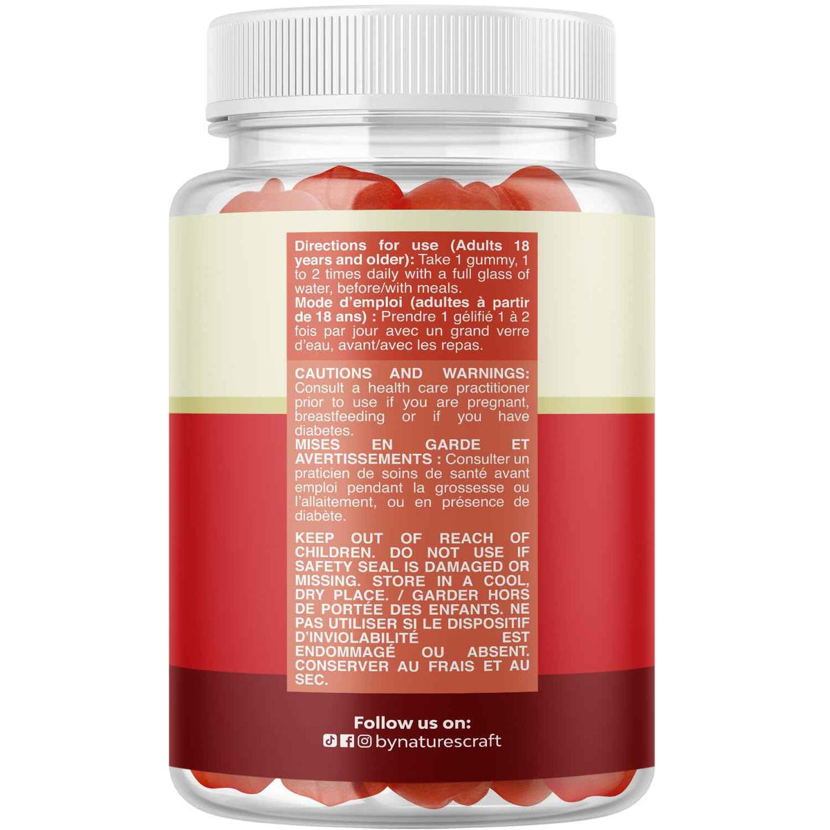 Apple Cider Vinegar Gummies with Mother - Supports Appetite Control - ACV Gummies for Detox & Cleanse - Gut Health & Bloating - Metabolism & Energy Support - ACV with Mother - B12 & B6 Vitamin - 60 Ct 🍁 All In One Marketplace Canada