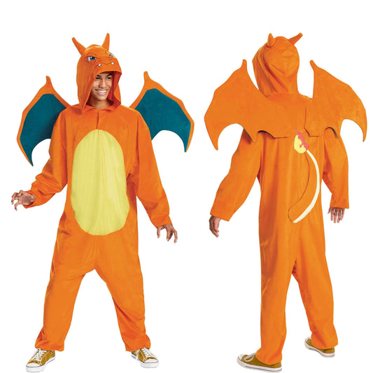 Disguise unisex-adult Charizard Costume Deluxe Official Pokemon Halloween Costume With Wings X-Large (50-52)