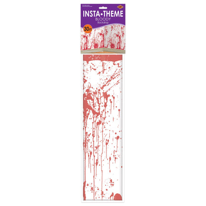 Beistle Bloody Wall Backdrop, 4-Feet by 30-Feet