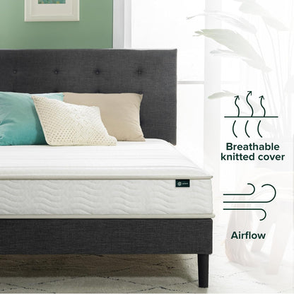 Zinus Narrow Twin Mattress - 6 Inch Foam and Spring Hybrid Mattress, Affordable Mattress, CertiPUR-US Certified Foam with Pressure Relief, Mattress in a Box, 10-Year Warranty, Narrow Twin, 30"x75" 🍁 All In One Marketplace Canada