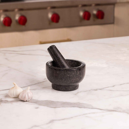 Lagostina Natural Granite Hand Mortar And Pestle, Manual Grinder, Perfect Crushing Herbs, Spices, 1.3 Cup Capacity, Durable And Easy To Clean, Gray, L413.4106.02 🍁 All In One Marketplace Canada