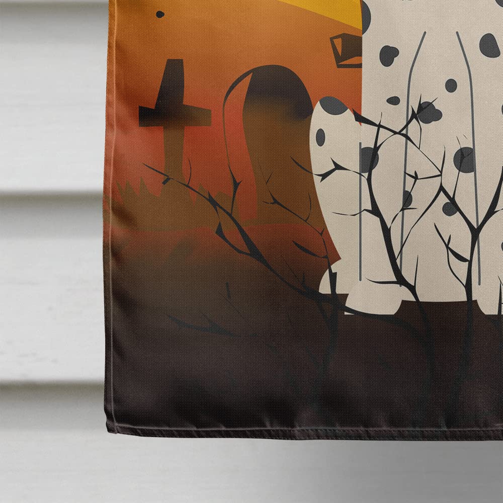 Caroline's Treasures BB4363CHF Halloween Dalmatian Flag Canvas House Size, Large, Multicolor