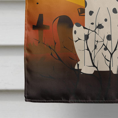 Caroline's Treasures BB4363CHF Halloween Dalmatian Flag Canvas House Size, Large, Multicolor