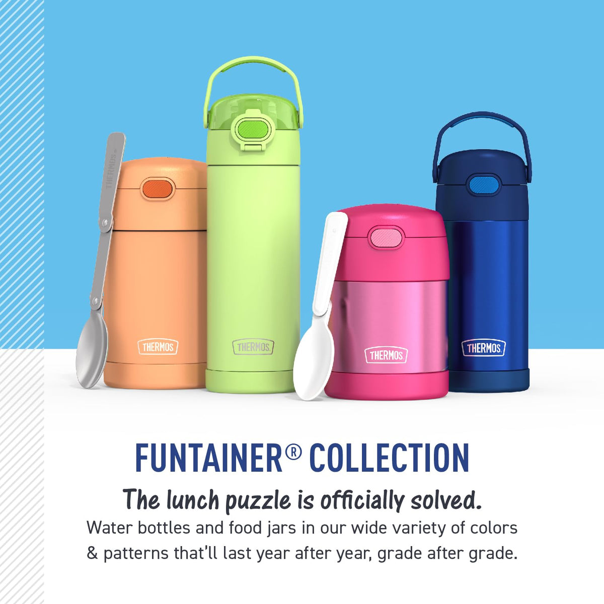 THERMOS FUNTAINER Kids Food Jar with Spoon, 10oz, Bluey 🍁 All In One Marketplace Canada