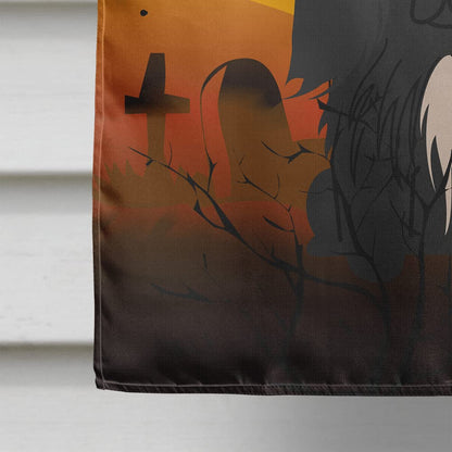 Caroline's Treasures BB4373CHF Halloween Pekingnese Black Flag Canvas House Size, Large, Multicolor