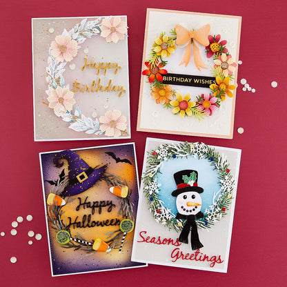 Spellbinders Halloween Wreath Add-Ons Etched Dies by Suzanne Hue, Metal