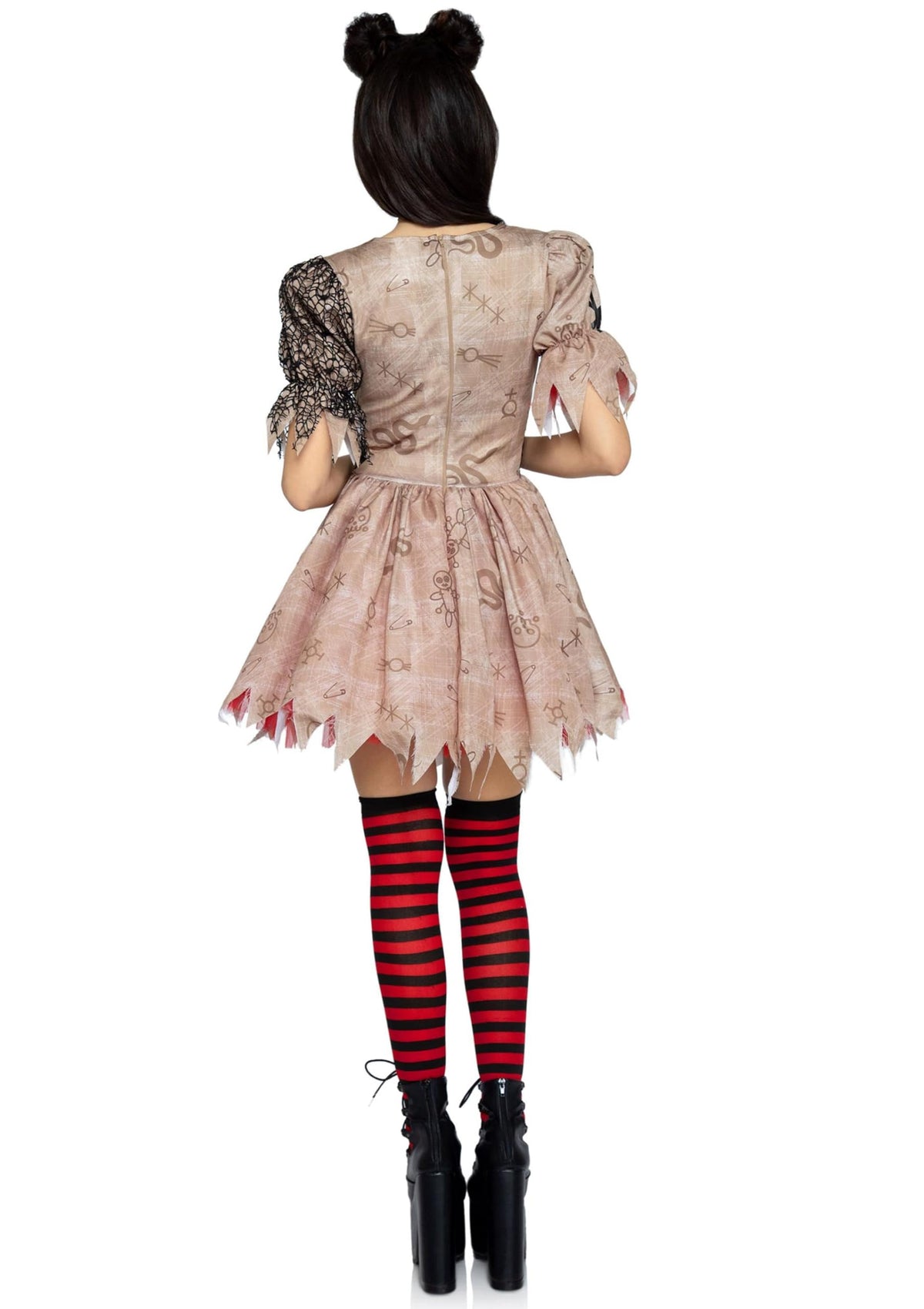Leg Avenue Women's Deadly Voodoo Doll Halloween Costume, Multicolor, Medium/Large