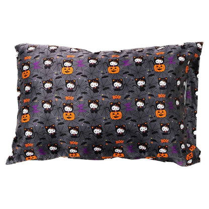 Sanrio Hello Kitty Skeleton Halloween Beauty Silky Satin Standard Reversible Pillowcase Cover 20x30 for Hair and Skin, (Officially Licensed Product) by Franco Collectibles