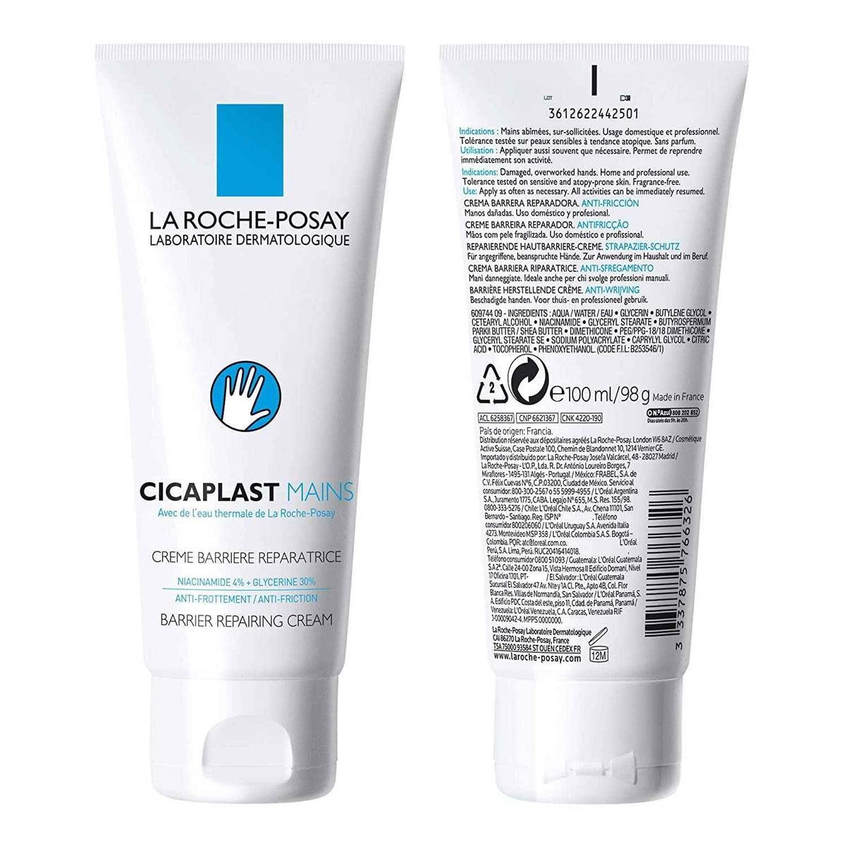 La Roche Posay Cicaplast Hand Cream for Dry & Cracked Hands with Glycerin and Shea Butter. Daily Hand Lotion, Moisturizing & instant relief for dry hands, Fragrance-Free, 100mL 🍁 All In One Marketplace Canada