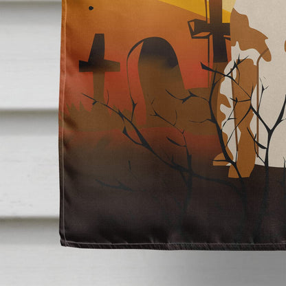 Caroline's Treasures BB4338CHF Halloween Brittany Spaniel Flag Canvas House Size, Large, Multicolor