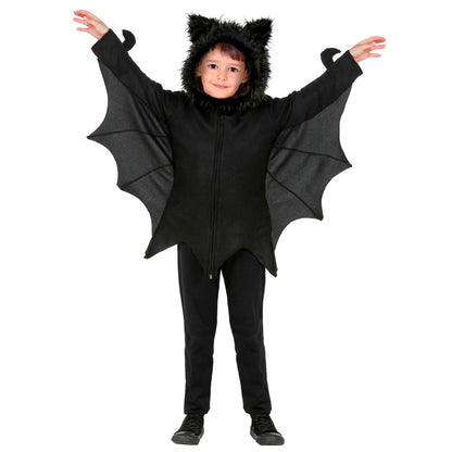 Widmann Kids' Halloween Bat Costume - Black - 140cm