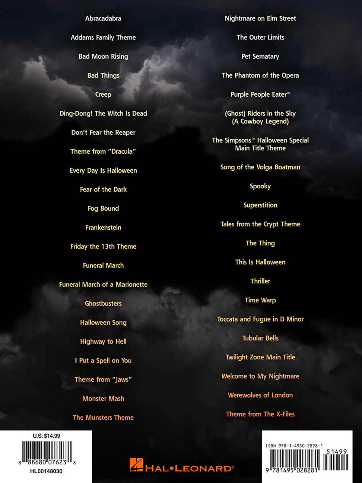 Halloween Guitar Songs - 43 Gravest Hits Deranged for 6-String Axe in Scary Notation & Tab | Halloween Guitar Sheet Music for Rock and Pop Players | Scary Songs for 6-String Guitarists