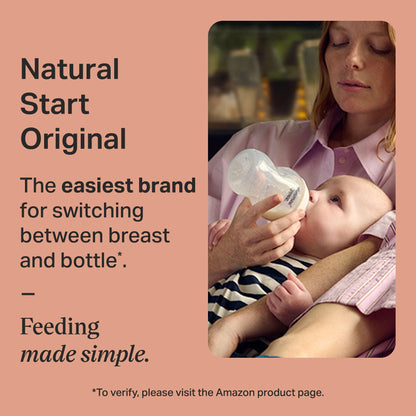 Tommee Tippee Natural Start Glass Baby Bottles, 0m+, 9oz/260ml 🍁 All In One Marketplace Canada