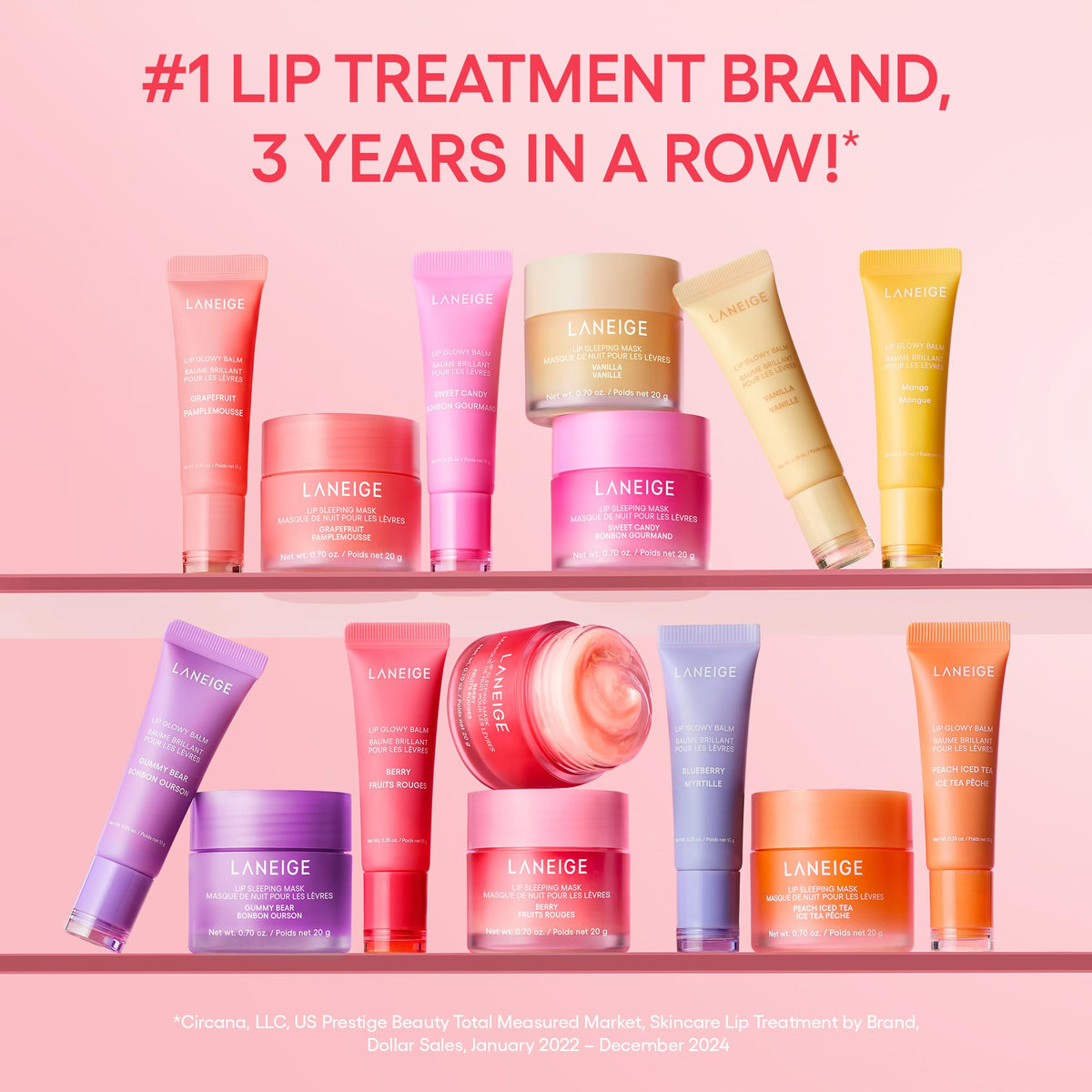 LANEIGE Lip Glowy Balm, Mango: Sheer Tinted Lip Moisturizer with Shea Butter, for Hydrating Shine & Soft Lips 🍁 All In One Marketplace Canada