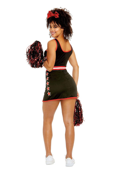 Dreamgirl Adult Cheerleader Costume, Womens Cheer Team USA Halloween Costume Small