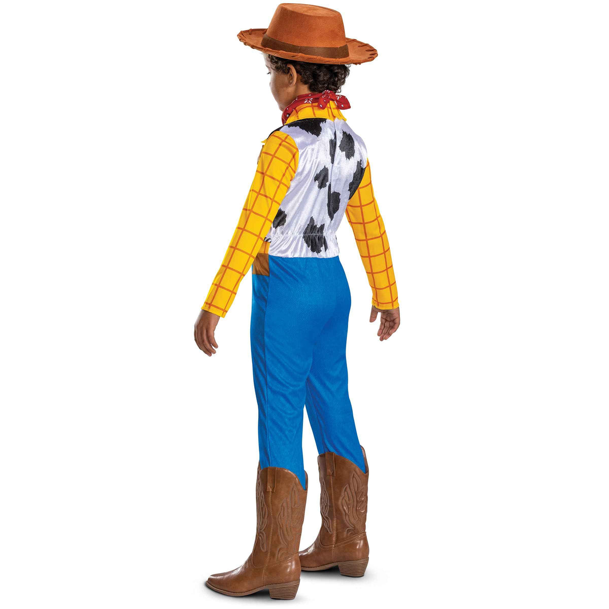 Disney Toy Story Deluxe Woody Costume, Official Boys Halloween Dress Up Outfit, Size (4-6)