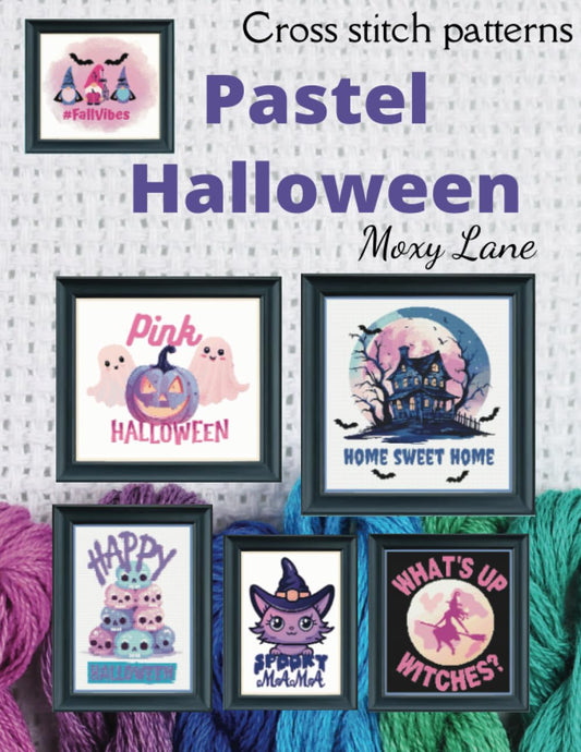 Pastel Halloween Cross stitch patterns