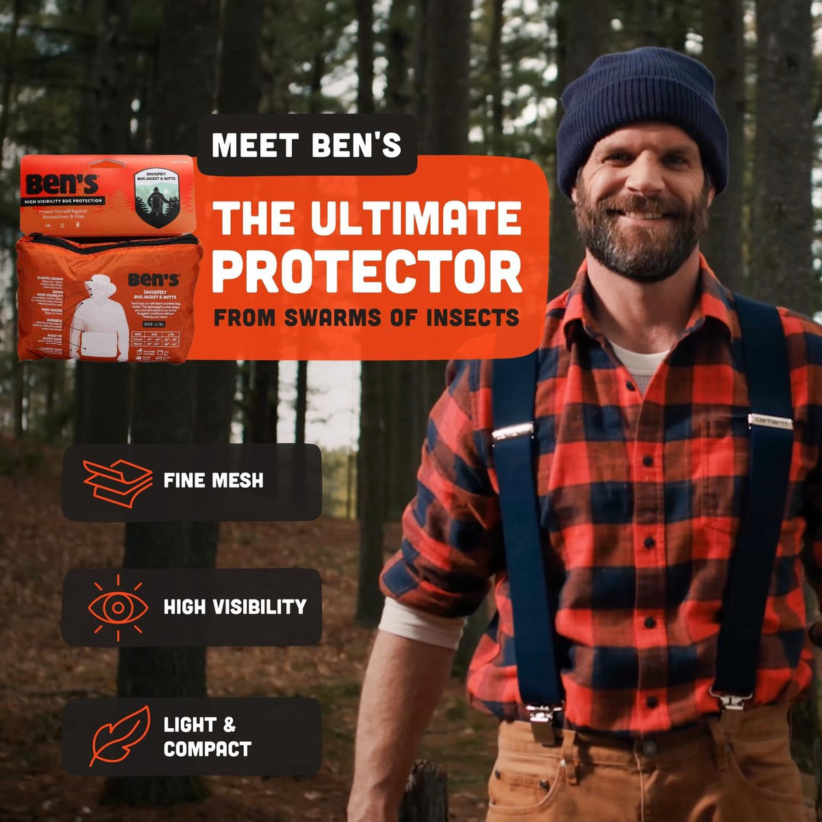 Ben's InvisiNet Bug Jacket, L/XL, multi, one size (0006-7221) 🍁 All In One Marketplace Canada