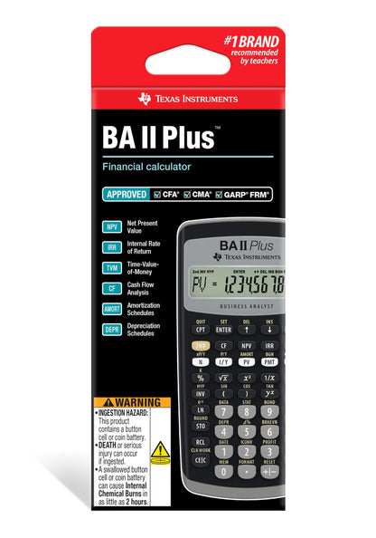 Texas Instruments BA II Plus Financial Calculator, Black 🍁 All In One Marketplace Canada