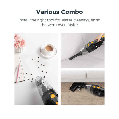 Eureka Home Lightweight Corded Stick Vacuum Cleaner, Powerful Suction Convenient Small Vacuum for Hard Floor, 3-in-1 Hand Vacuum, Blaze Black, NES212C 🍁 All In One Marketplace Canada