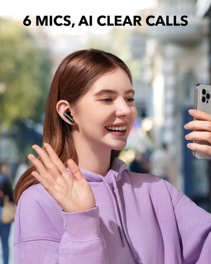 soundcore P40i by Anker, Noise Cancelling Wireless Earbuds, Adaptive Noise Cancelling to Environments, Heavy Bass, 60H Playtime, 2-in-1 Case and Phone Stand, IPX5, Wireless Charging, Bluetooth 5.3 🍁 All In One Marketplace Canada