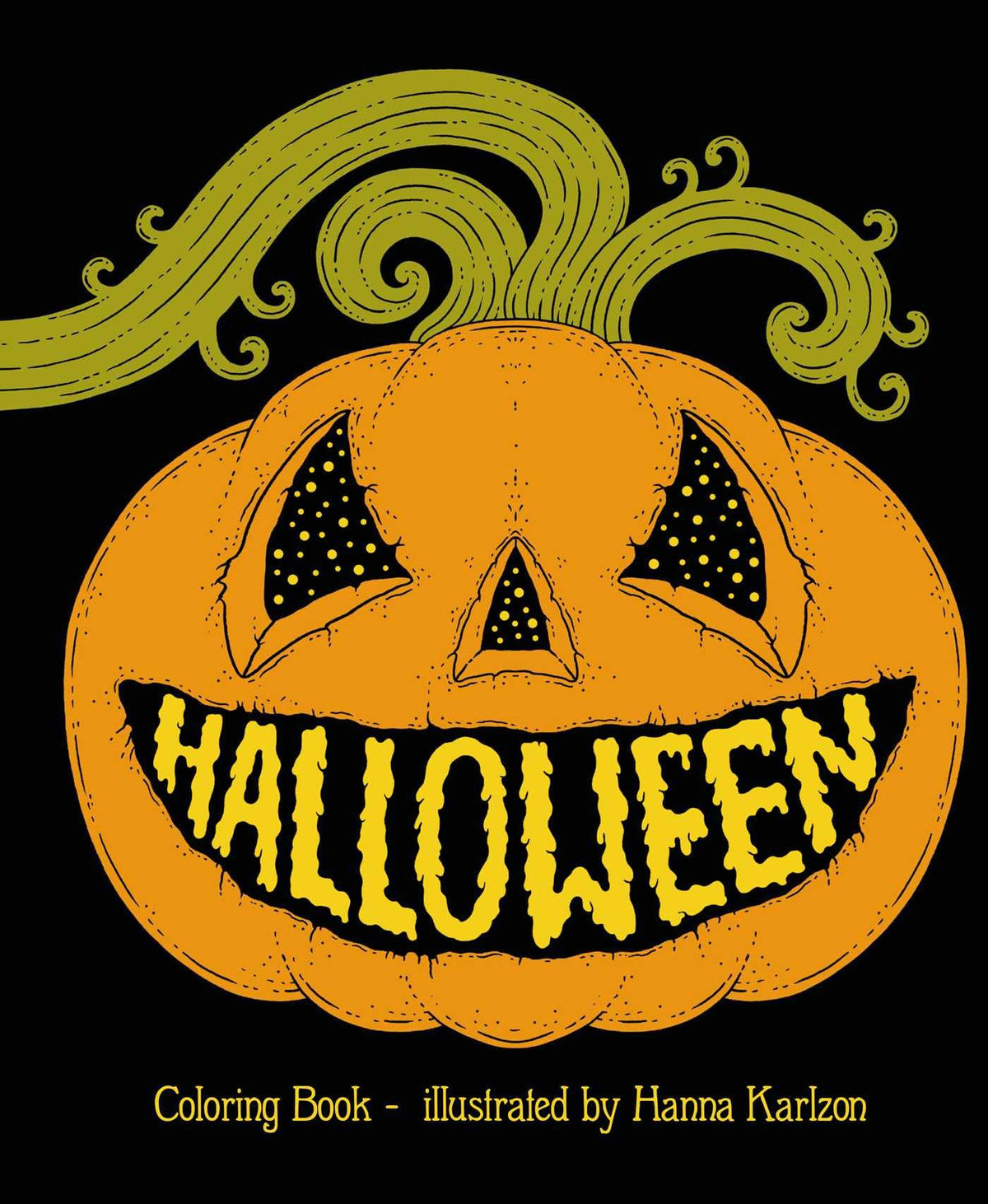 Halloween: Hardcover adult coloring book featuring thick, high-quality paper