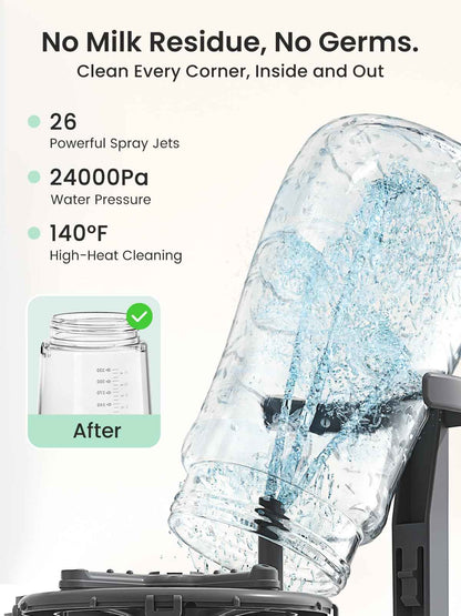 Grownsy EaseClean Bottle Washer Pro | All-in-One Bottle Washer and Sterilizer and Dryer | Baby Bottle Washer for Bottles, Pump Parts & Baby Essentials | Replaces Hand Washing 🍁 All In One Marketplace Canada