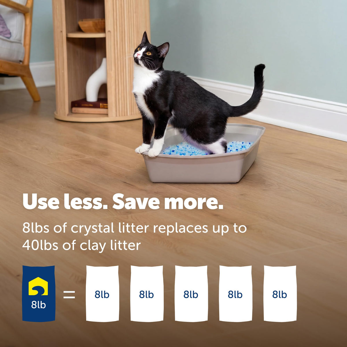 PetSafe ScoopFree Premium Fresh Crystal Cat Litter, 3-Pack – Lightly Scented Litter – Superior Odor Control – Low Tracking for Less Mess – Lasts Up to 6 Months, 24 lbs Total (3 Pack of 8 lb Bags) 🍁 All In One Marketplace Canada