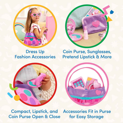 Battat Toy Purse, Play Circle Princess Purse Set, Dress-Up Play, Playset 🍁 All In One Marketplace Canada