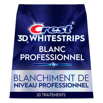 Crest 3D Whitestrips Professional White At-home Teeth Whitening Kit, 20 Treatments, 18 Levels Whiter 🍁 All In One Marketplace Canada
