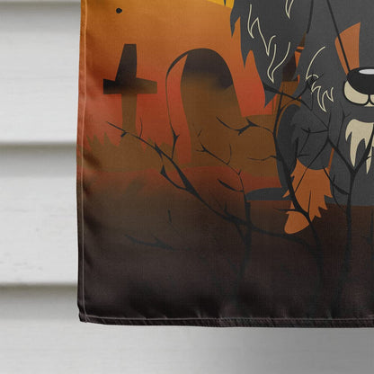 Caroline's Treasures BB4394CHF Halloween Wire Haired Dachshund Dapple Canvas House Flag, Large, Multicolor